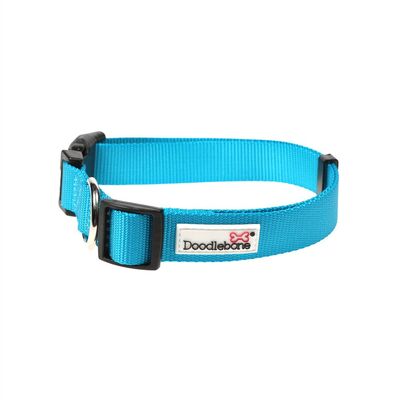 Doodlebone Originals Bold Hundehalsband Cyan Aqua