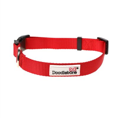 Doodlebone Originals Bold Hundehalsband Rot Ruby