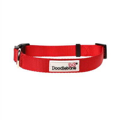 Doodlebone Originals Bold Hundehalsband Rot Ruby