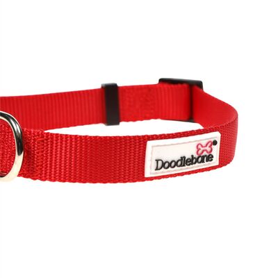 Doodlebone Originals Bold Hundehalsband Rot Ruby
