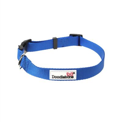 Doodlebone Originals Bold Hundehalsband Blau Sapphire
