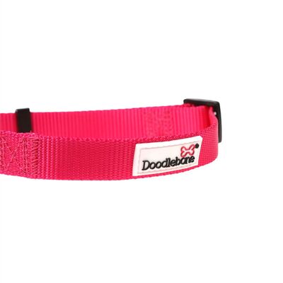 Doodlebone Originals Bold Hundehalsband Neon Pink Fuchsia