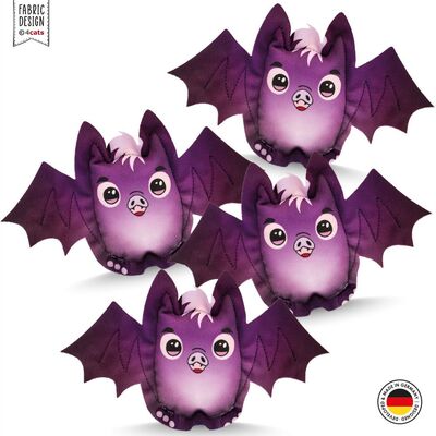 4cats Katzenspielzeug Halloween Fledermaus vier Stueck beinander w