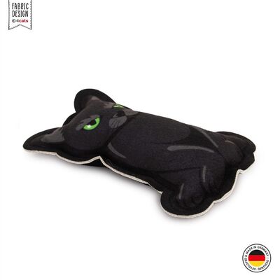 4cats Katzenspielzeug Halloween schwarze Katze liegende Ansicht w