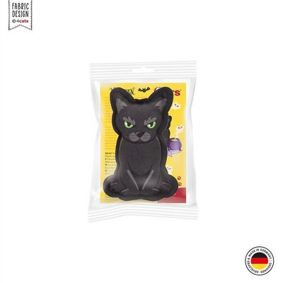 4cats Katzenspielzeug Halloween schwarze Katze Verpackung mit Baldrian w