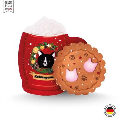 Katzenspielzeug 4cats X-Mas Couples Katzenpunsch und Keks - beide Präsentation Frontansicht
