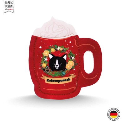 Katzenspielzeug 4cats X-Mas Couples Katzenpunsch und Keks - nur Punschtasse Frontal