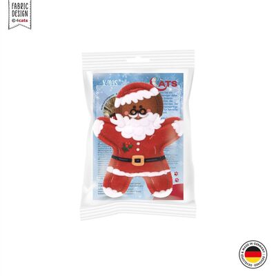 Katzenspielzeug 4cats X-Mas Lebkuchen-Weihnachtsmann mit 4catsnip verpackt