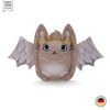 Katzenspielzeug in Form eines Katzenengels, aus Stoff, Farbe creme mit Gesicht und Flügeln, Vorderansicht