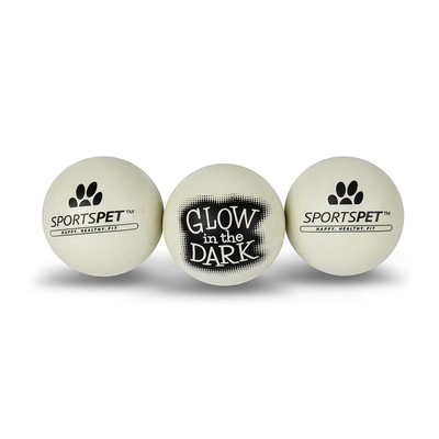 Alternative view of SPORTSPET High Bounce Ball "glow in the dark" - Ø 6 cm - 3er-Set
