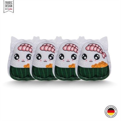 Katzenspielzeug 4cats Kawaii Food Kollektion Sushi viermal Frontal