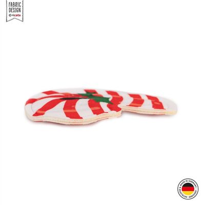 4cats Katzenspielzeug X-Mas Mini-Zuckerstange liegend, Nahtansicht