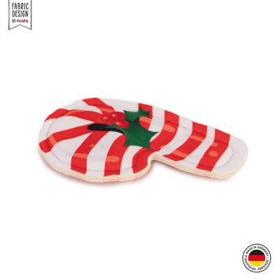 4cats Katzenspielzeug X-Mas Mini-Zuckerstange liegend, Ansicht Frontseite