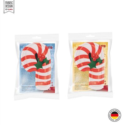 4cats Katzenspielzeug X-Mas Mini-Zuckerstange beide Füllungen