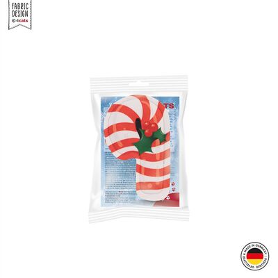 4cats Katzenspielzeug X-Mas Mini-Zuckerstange in Verpackung Katzenminze