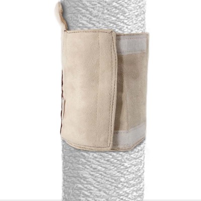 Ansicht des Krepp-Verschlusses der 4cats Kratzbaum-Manschette.