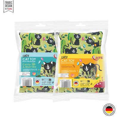 Katzenspielzeug Lucy Kollektion Raschelkissen beide Sorten