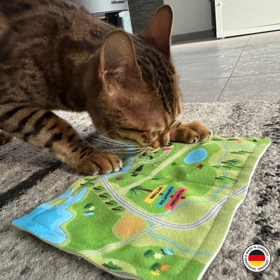 4cats Katzenspielzeug Lucy Kollektion Happiness Katze krallend in gross