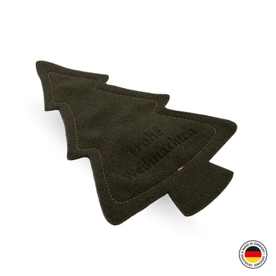 Katzenspielzeug 4cats X-Mas Kollektion Tannenbaum mit Gravur liegend