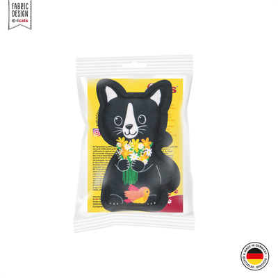 Katzenspielzeug 4cats Lucy Figur Baldrian in Verpackung